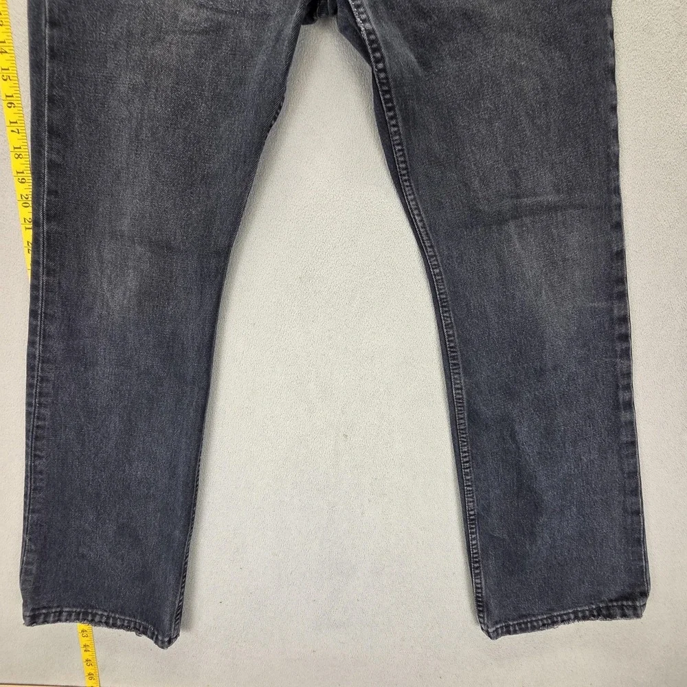 Levis 507 Jeans‎ Mens Black Dark Wash Straight Zip Fly Fits 32x32